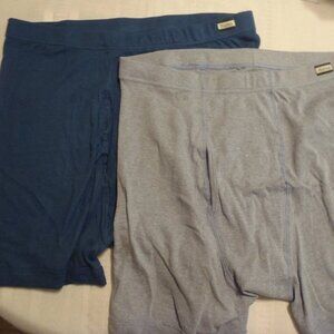 HANES XL 40-42 Mens Cotton Stretch Boxer Briefs 2-pair NWOT Fly Front